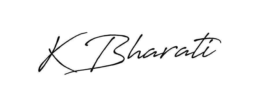 How to Draw K Bharati signature style? Antro_Vectra_Bolder is a latest design signature styles for name K Bharati. K Bharati signature style 7 images and pictures png