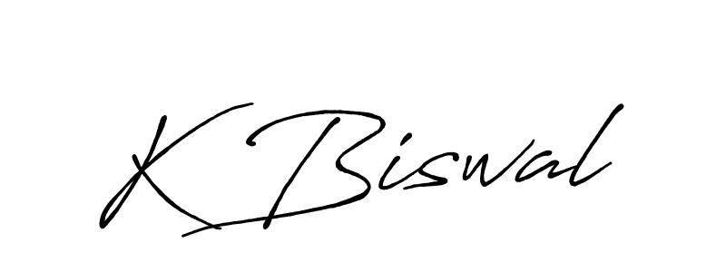 The best way (Antro_Vectra_Bolder) to make a short signature is to pick only two or three words in your name. The name K Biswal include a total of six letters. For converting this name. K Biswal signature style 7 images and pictures png