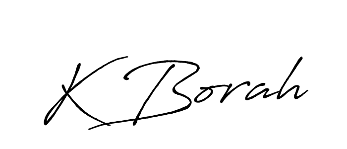 if you are searching for the best signature style for your name K Borah. so please give up your signature search. here we have designed multiple signature styles  using Antro_Vectra_Bolder. K Borah signature style 7 images and pictures png