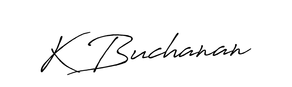 Use a signature maker to create a handwritten signature online. With this signature software, you can design (Antro_Vectra_Bolder) your own signature for name K Buchanan. K Buchanan signature style 7 images and pictures png