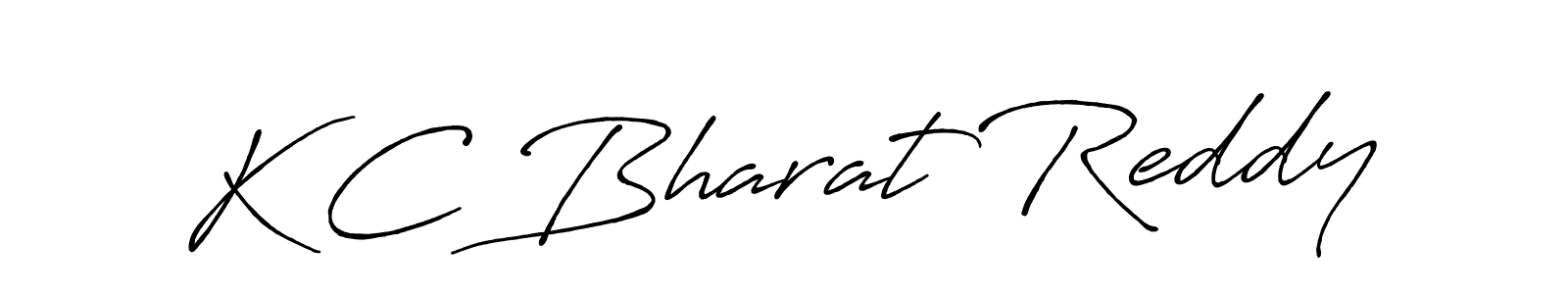 Design your own signature with our free online signature maker. With this signature software, you can create a handwritten (Antro_Vectra_Bolder) signature for name K C Bharat Reddy. K C Bharat Reddy signature style 7 images and pictures png
