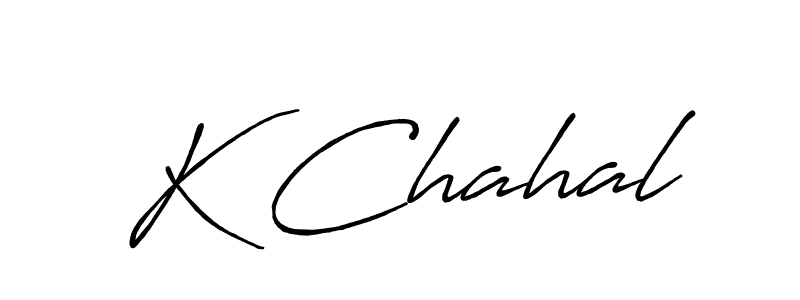 You should practise on your own different ways (Antro_Vectra_Bolder) to write your name (K Chahal) in signature. don't let someone else do it for you. K Chahal signature style 7 images and pictures png