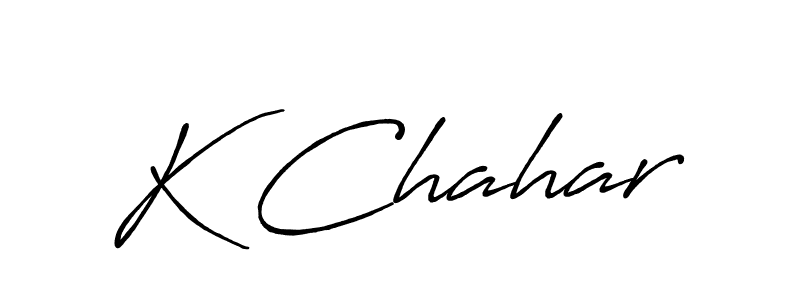 You can use this online signature creator to create a handwritten signature for the name K Chahar. This is the best online autograph maker. K Chahar signature style 7 images and pictures png