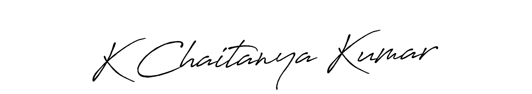 You should practise on your own different ways (Antro_Vectra_Bolder) to write your name (K Chaitanya Kumar) in signature. don't let someone else do it for you. K Chaitanya Kumar signature style 7 images and pictures png