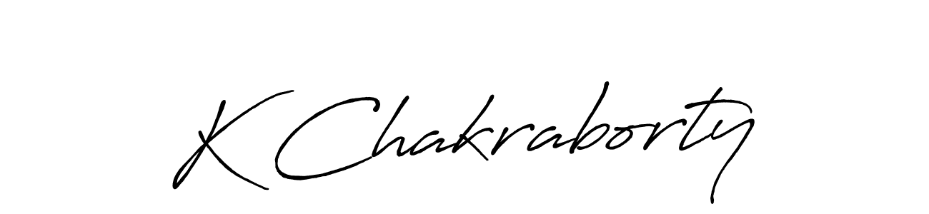 It looks lik you need a new signature style for name K Chakraborty. Design unique handwritten (Antro_Vectra_Bolder) signature with our free signature maker in just a few clicks. K Chakraborty signature style 7 images and pictures png