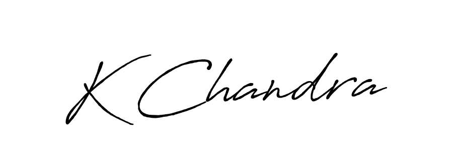 Create a beautiful signature design for name K Chandra. With this signature (Antro_Vectra_Bolder) fonts, you can make a handwritten signature for free. K Chandra signature style 7 images and pictures png