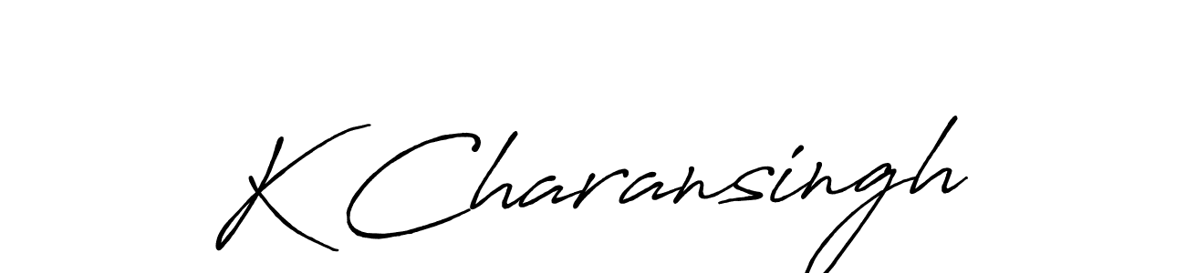 Design your own signature with our free online signature maker. With this signature software, you can create a handwritten (Antro_Vectra_Bolder) signature for name K Charansingh. K Charansingh signature style 7 images and pictures png