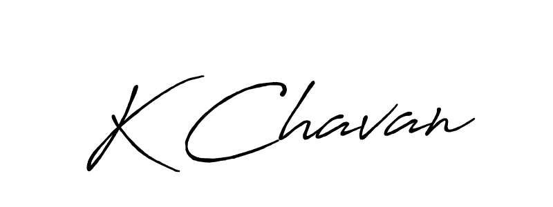 How to make K Chavan signature? Antro_Vectra_Bolder is a professional autograph style. Create handwritten signature for K Chavan name. K Chavan signature style 7 images and pictures png