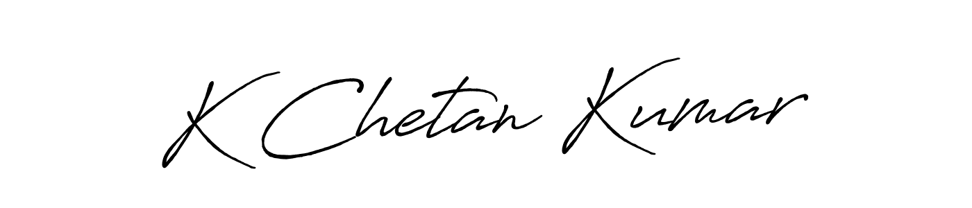 Use a signature maker to create a handwritten signature online. With this signature software, you can design (Antro_Vectra_Bolder) your own signature for name K Chetan Kumar. K Chetan Kumar signature style 7 images and pictures png