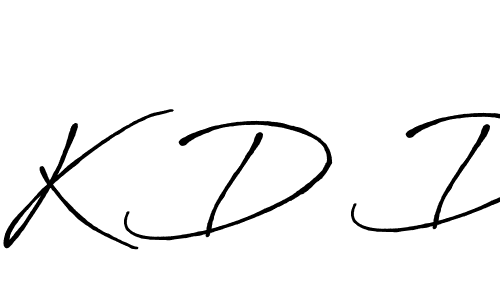 How to make K D D name signature. Use Antro_Vectra_Bolder style for creating short signs online. This is the latest handwritten sign. K D D signature style 7 images and pictures png