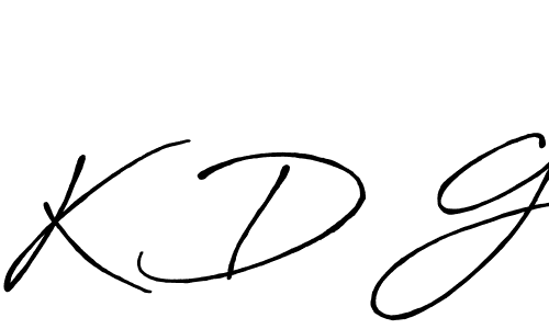 Use a signature maker to create a handwritten signature online. With this signature software, you can design (Antro_Vectra_Bolder) your own signature for name K D G. K D G signature style 7 images and pictures png