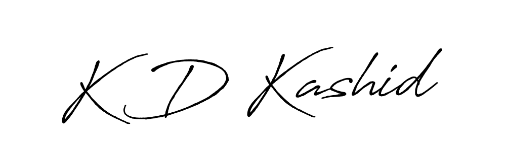 Use a signature maker to create a handwritten signature online. With this signature software, you can design (Antro_Vectra_Bolder) your own signature for name K D Kashid. K D Kashid signature style 7 images and pictures png