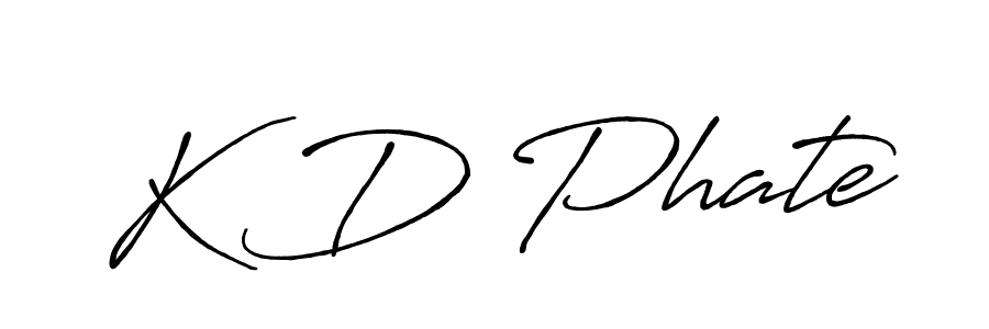 You should practise on your own different ways (Antro_Vectra_Bolder) to write your name (K D Phate) in signature. don't let someone else do it for you. K D Phate signature style 7 images and pictures png