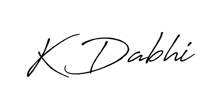 Antro_Vectra_Bolder is a professional signature style that is perfect for those who want to add a touch of class to their signature. It is also a great choice for those who want to make their signature more unique. Get K Dabhi name to fancy signature for free. K Dabhi signature style 7 images and pictures png