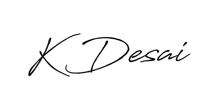 This is the best signature style for the K Desai name. Also you like these signature font (Antro_Vectra_Bolder). Mix name signature. K Desai signature style 7 images and pictures png
