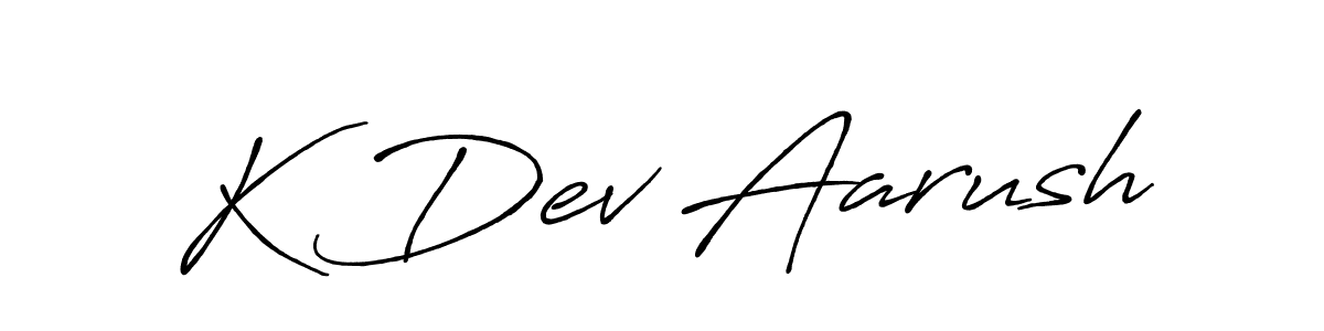 Once you've used our free online signature maker to create your best signature Antro_Vectra_Bolder style, it's time to enjoy all of the benefits that K Dev Aarush name signing documents. K Dev Aarush signature style 7 images and pictures png