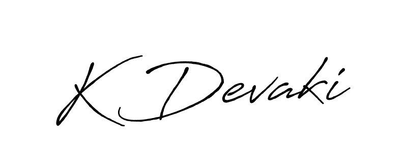 K Devaki stylish signature style. Best Handwritten Sign (Antro_Vectra_Bolder) for my name. Handwritten Signature Collection Ideas for my name K Devaki. K Devaki signature style 7 images and pictures png