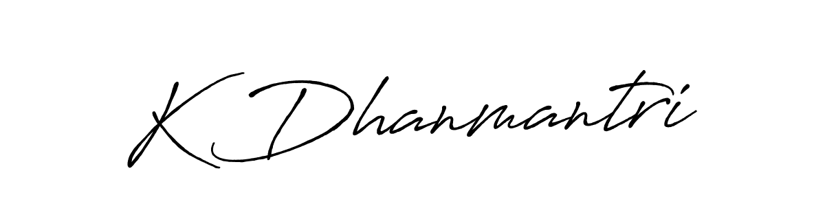 Once you've used our free online signature maker to create your best signature Antro_Vectra_Bolder style, it's time to enjoy all of the benefits that K Dhanmantri name signing documents. K Dhanmantri signature style 7 images and pictures png