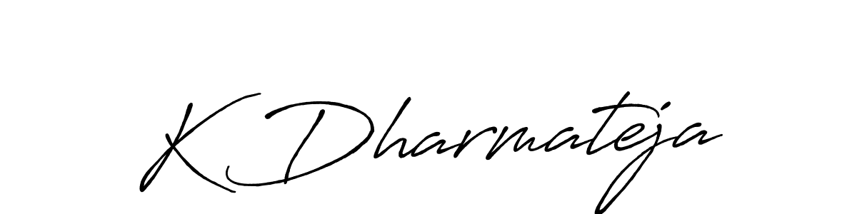 Make a beautiful signature design for name K Dharmateja. Use this online signature maker to create a handwritten signature for free. K Dharmateja signature style 7 images and pictures png