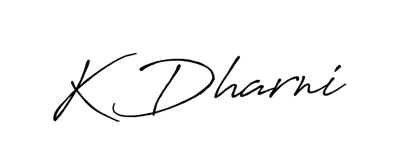 How to make K Dharni signature? Antro_Vectra_Bolder is a professional autograph style. Create handwritten signature for K Dharni name. K Dharni signature style 7 images and pictures png