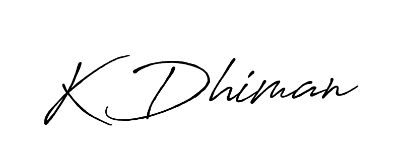 if you are searching for the best signature style for your name K Dhiman. so please give up your signature search. here we have designed multiple signature styles  using Antro_Vectra_Bolder. K Dhiman signature style 7 images and pictures png