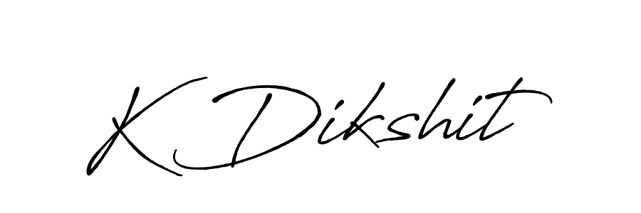 How to make K Dikshit signature? Antro_Vectra_Bolder is a professional autograph style. Create handwritten signature for K Dikshit name. K Dikshit signature style 7 images and pictures png