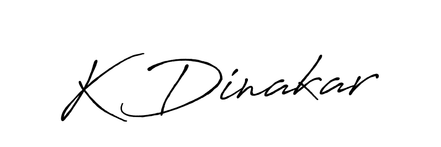 Make a beautiful signature design for name K Dinakar. With this signature (Antro_Vectra_Bolder) style, you can create a handwritten signature for free. K Dinakar signature style 7 images and pictures png