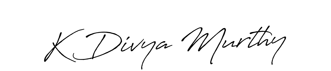 Similarly Antro_Vectra_Bolder is the best handwritten signature design. Signature creator online .You can use it as an online autograph creator for name K Divya Murthy. K Divya Murthy signature style 7 images and pictures png