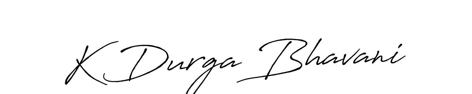 Similarly Antro_Vectra_Bolder is the best handwritten signature design. Signature creator online .You can use it as an online autograph creator for name K Durga Bhavani. K Durga Bhavani signature style 7 images and pictures png