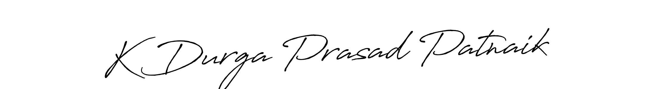 Create a beautiful signature design for name K Durga Prasad Patnaik. With this signature (Antro_Vectra_Bolder) fonts, you can make a handwritten signature for free. K Durga Prasad Patnaik signature style 7 images and pictures png