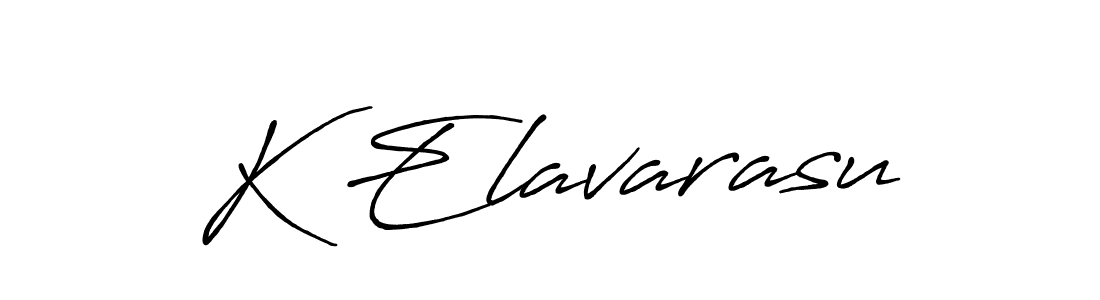 It looks lik you need a new signature style for name K Elavarasu. Design unique handwritten (Antro_Vectra_Bolder) signature with our free signature maker in just a few clicks. K Elavarasu signature style 7 images and pictures png