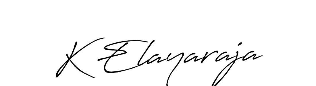 Use a signature maker to create a handwritten signature online. With this signature software, you can design (Antro_Vectra_Bolder) your own signature for name K Elayaraja. K Elayaraja signature style 7 images and pictures png
