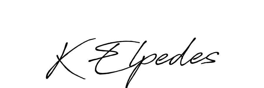 How to Draw K Elpedes signature style? Antro_Vectra_Bolder is a latest design signature styles for name K Elpedes. K Elpedes signature style 7 images and pictures png