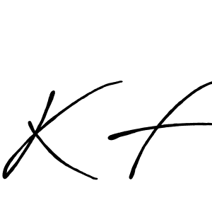 Also You can easily find your signature by using the search form. We will create K F name handwritten signature images for you free of cost using Antro_Vectra_Bolder sign style. K F signature style 7 images and pictures png