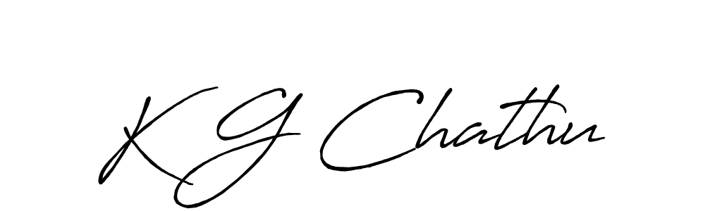 Make a beautiful signature design for name K G Chathu. With this signature (Antro_Vectra_Bolder) style, you can create a handwritten signature for free. K G Chathu signature style 7 images and pictures png