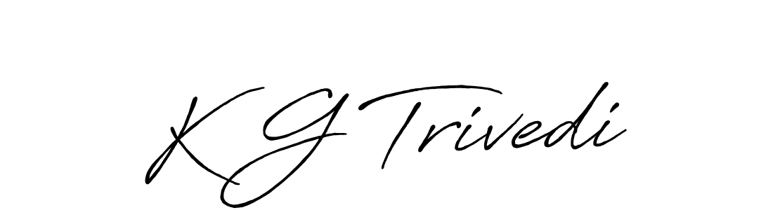 Design your own signature with our free online signature maker. With this signature software, you can create a handwritten (Antro_Vectra_Bolder) signature for name K G Trivedi. K G Trivedi signature style 7 images and pictures png