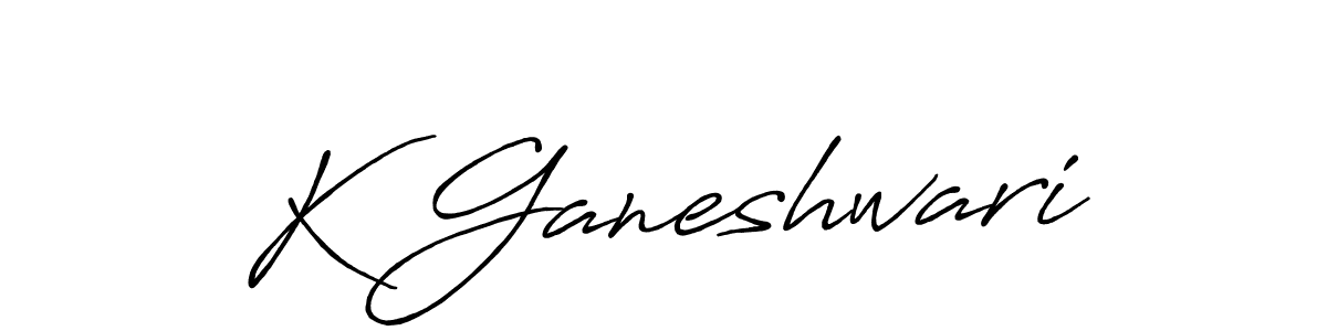 Design your own signature with our free online signature maker. With this signature software, you can create a handwritten (Antro_Vectra_Bolder) signature for name K Ganeshwari. K Ganeshwari signature style 7 images and pictures png