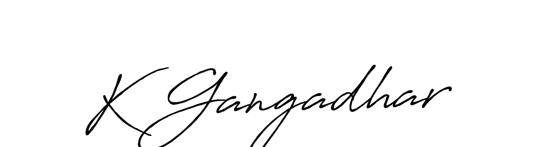 The best way (Antro_Vectra_Bolder) to make a short signature is to pick only two or three words in your name. The name K Gangadhar include a total of six letters. For converting this name. K Gangadhar signature style 7 images and pictures png