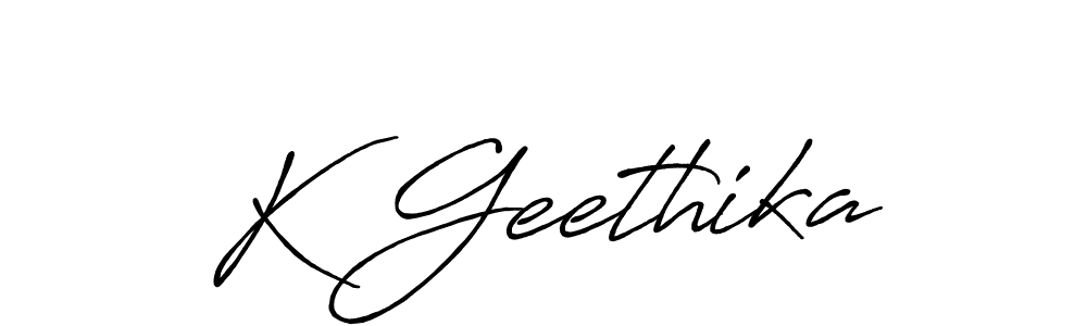 Make a beautiful signature design for name K Geethika. With this signature (Antro_Vectra_Bolder) style, you can create a handwritten signature for free. K Geethika signature style 7 images and pictures png