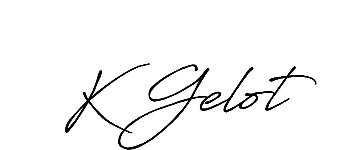 How to make K Gelot signature? Antro_Vectra_Bolder is a professional autograph style. Create handwritten signature for K Gelot name. K Gelot signature style 7 images and pictures png