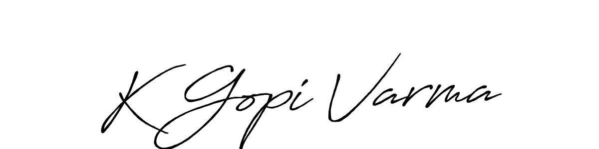 It looks lik you need a new signature style for name K Gopi Varma. Design unique handwritten (Antro_Vectra_Bolder) signature with our free signature maker in just a few clicks. K Gopi Varma signature style 7 images and pictures png