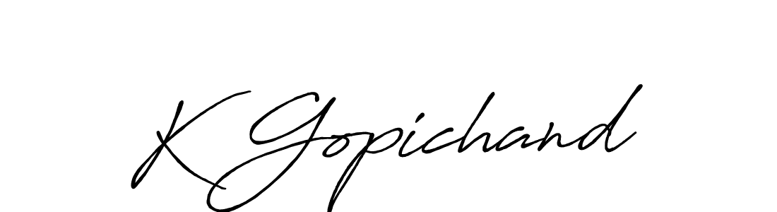 Also You can easily find your signature by using the search form. We will create K Gopichand name handwritten signature images for you free of cost using Antro_Vectra_Bolder sign style. K Gopichand signature style 7 images and pictures png