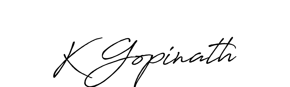 You should practise on your own different ways (Antro_Vectra_Bolder) to write your name (K Gopinath) in signature. don't let someone else do it for you. K Gopinath signature style 7 images and pictures png