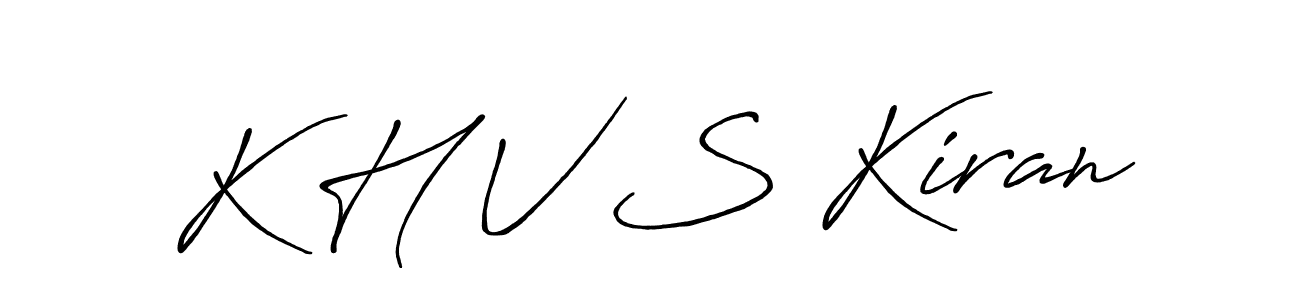 Design your own signature with our free online signature maker. With this signature software, you can create a handwritten (Antro_Vectra_Bolder) signature for name K H V S Kiran. K H V S Kiran signature style 7 images and pictures png