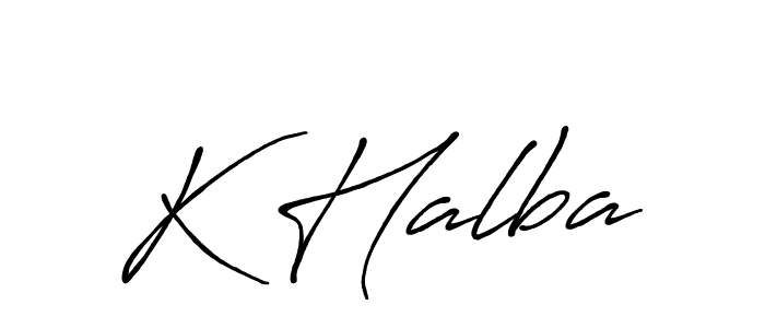 Make a beautiful signature design for name K Halba. Use this online signature maker to create a handwritten signature for free. K Halba signature style 7 images and pictures png