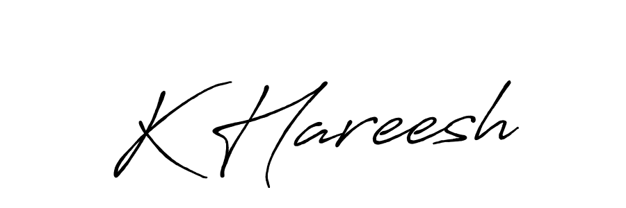 It looks lik you need a new signature style for name K Hareesh. Design unique handwritten (Antro_Vectra_Bolder) signature with our free signature maker in just a few clicks. K Hareesh signature style 7 images and pictures png