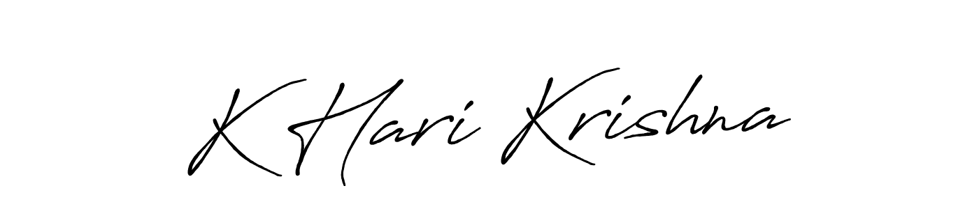 Design your own signature with our free online signature maker. With this signature software, you can create a handwritten (Antro_Vectra_Bolder) signature for name K Hari Krishna. K Hari Krishna signature style 7 images and pictures png