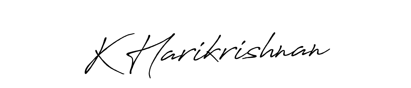 Make a beautiful signature design for name K Harikrishnan. Use this online signature maker to create a handwritten signature for free. K Harikrishnan signature style 7 images and pictures png