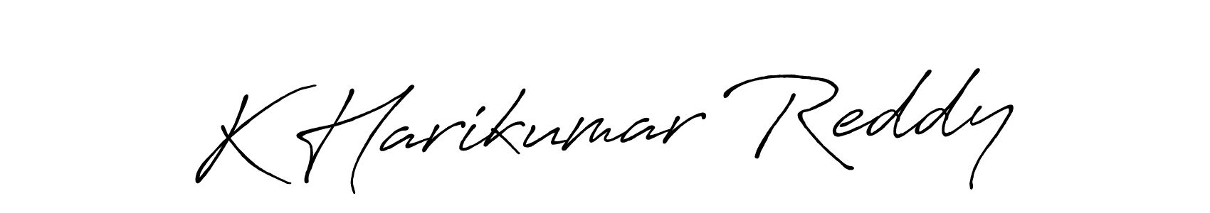 How to make K Harikumar Reddy signature? Antro_Vectra_Bolder is a professional autograph style. Create handwritten signature for K Harikumar Reddy name. K Harikumar Reddy signature style 7 images and pictures png