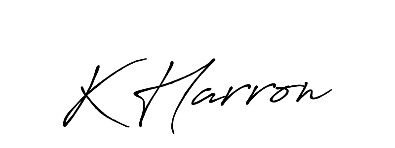 Antro_Vectra_Bolder is a professional signature style that is perfect for those who want to add a touch of class to their signature. It is also a great choice for those who want to make their signature more unique. Get K Harron name to fancy signature for free. K Harron signature style 7 images and pictures png